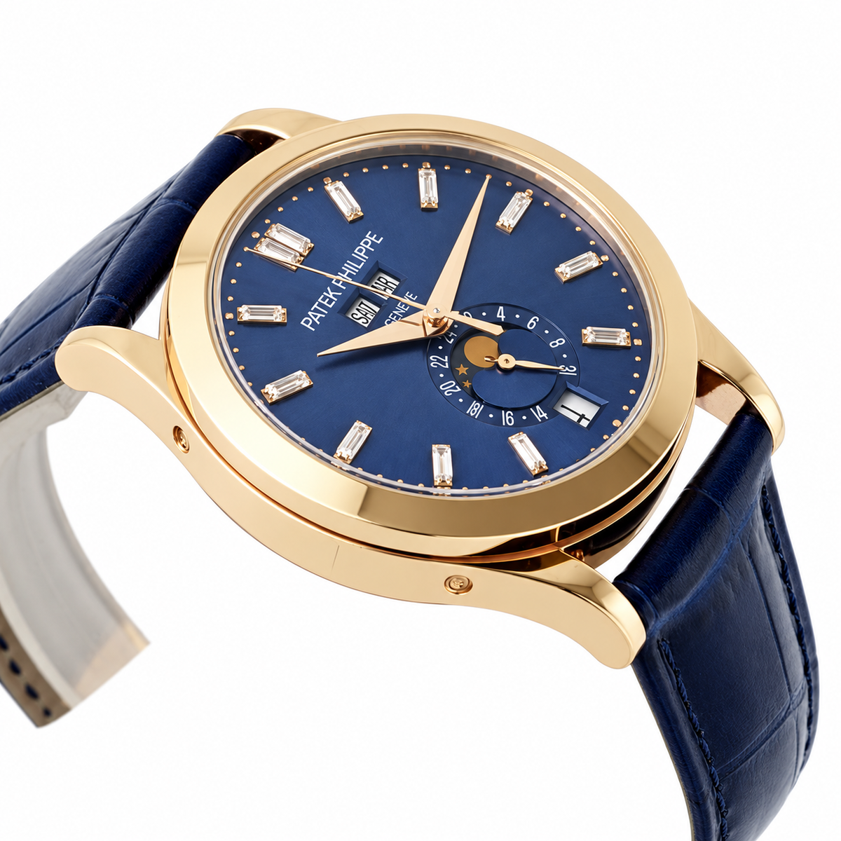 Patek Philippe Men's Blue Dial Automatic Watch 38.5mm