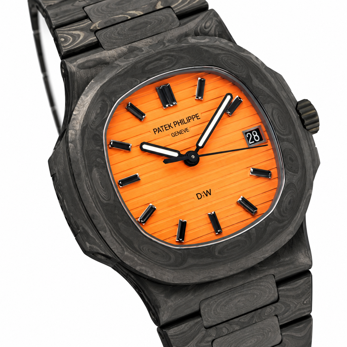 Patek Philippe Nautilus Full Carbon Orange Dial G-Blue DiW 1/5