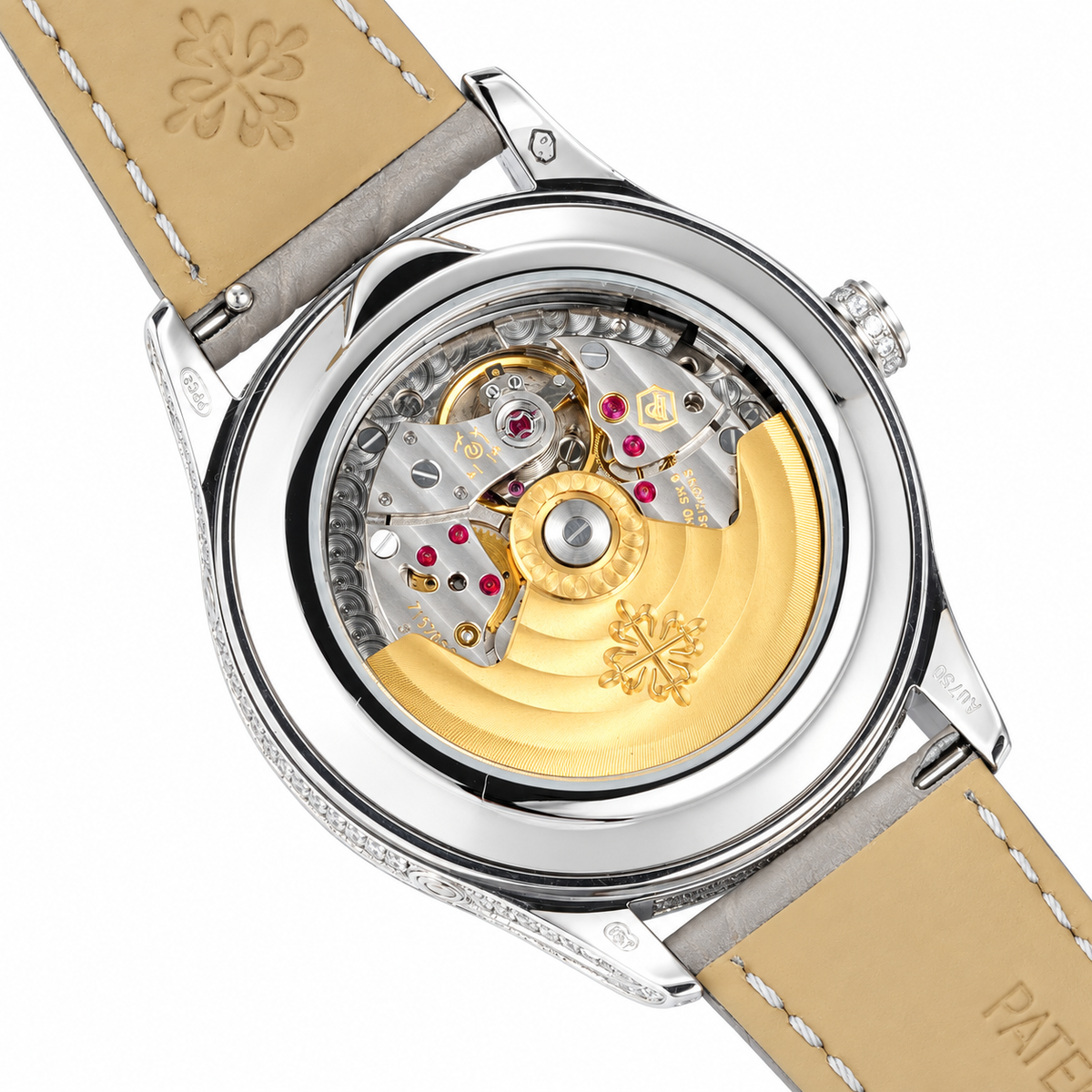Patek Philippe White Gold Annual Calendar Full Diamond Star Moon Phase
