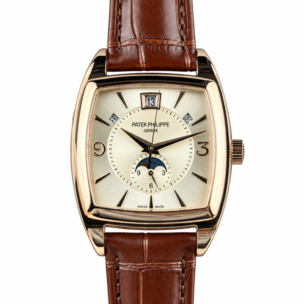 Patek Philippe Rose Gold Gondolo Annual Calendar Moon Phase