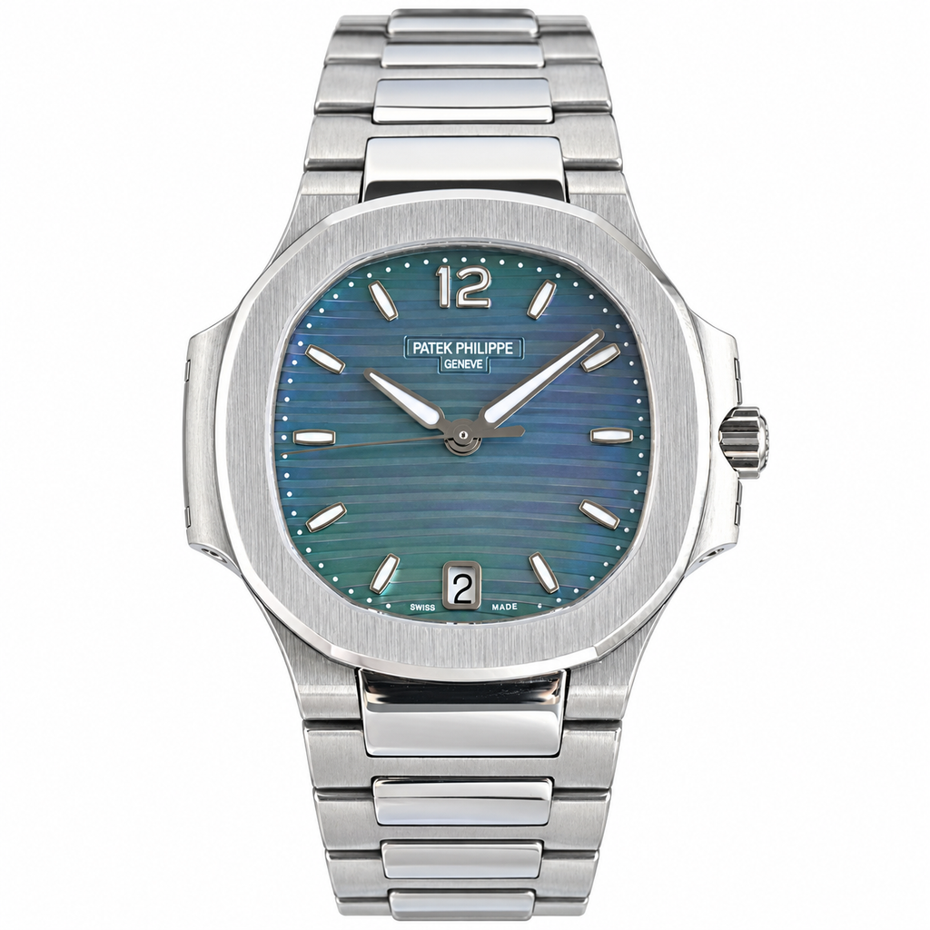 Patek Philippe Stainless Steel Nautilus Blue-Green MOP Dial