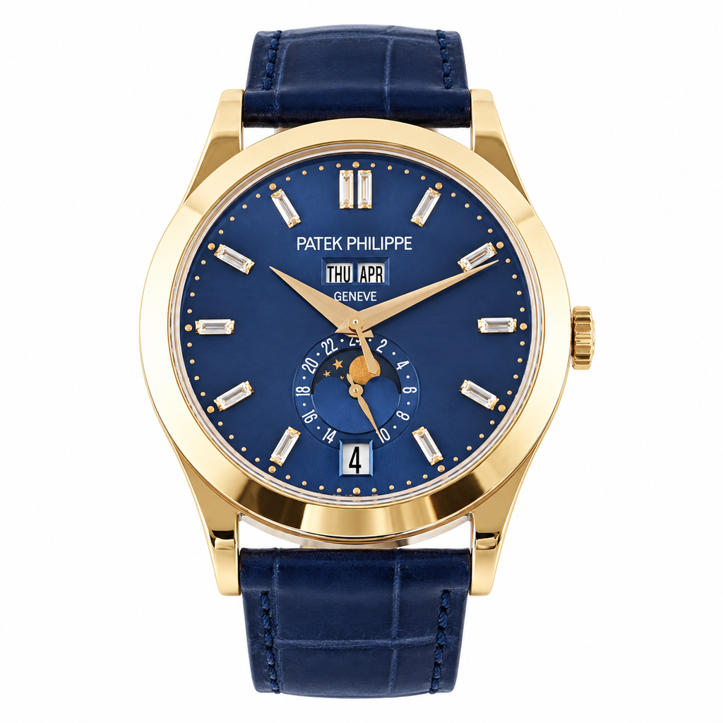 Patek Philippe Men's Blue Dial Automatic Watch 38.5mm