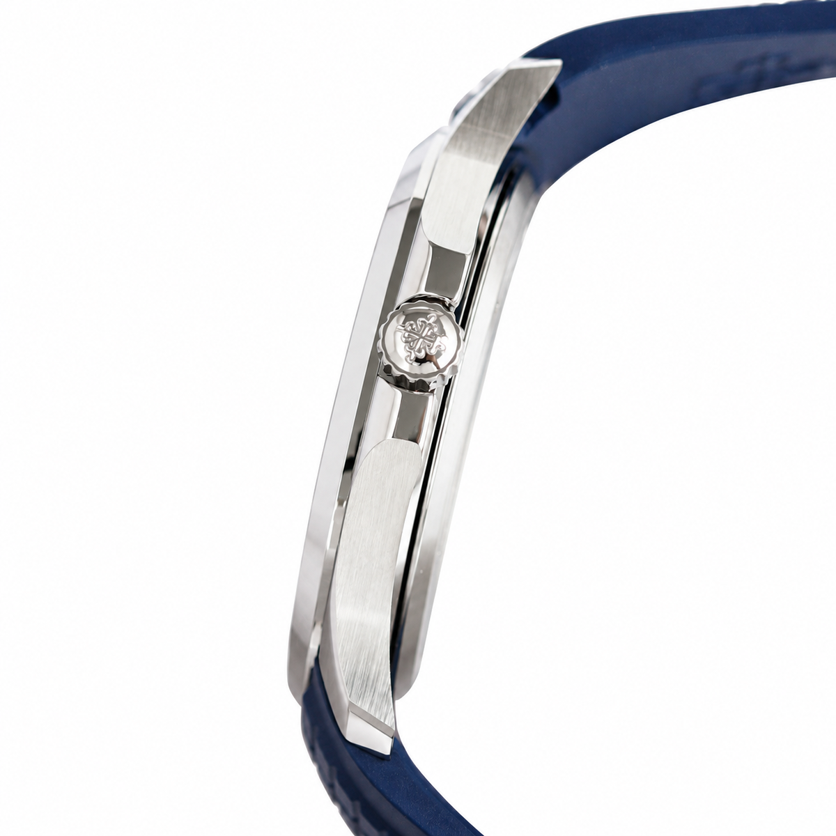 Patek Philippe White Gold Aquanaut Blue Dial Date
