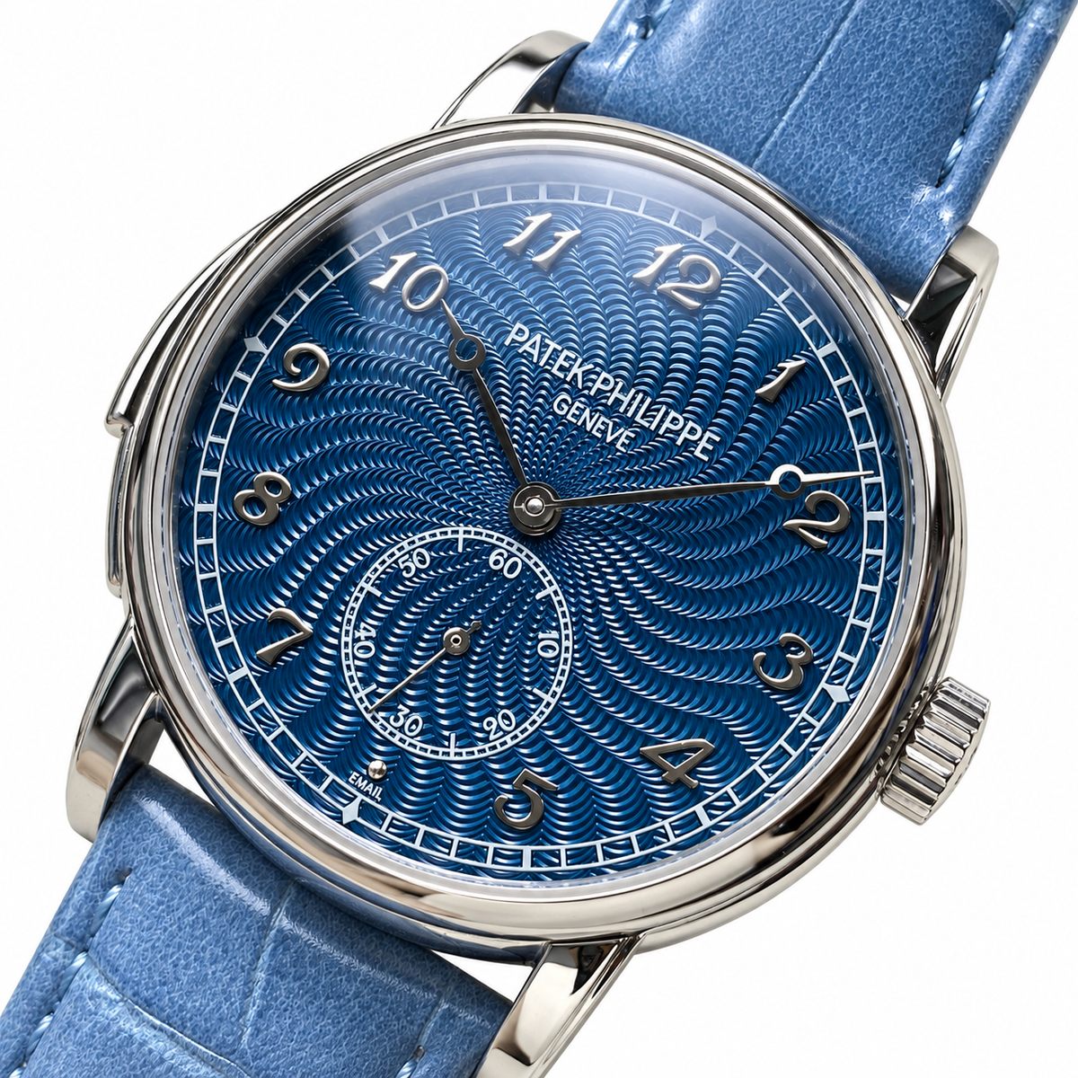 Patek Philippe White Gold Calatrava Blue Enamel Dial