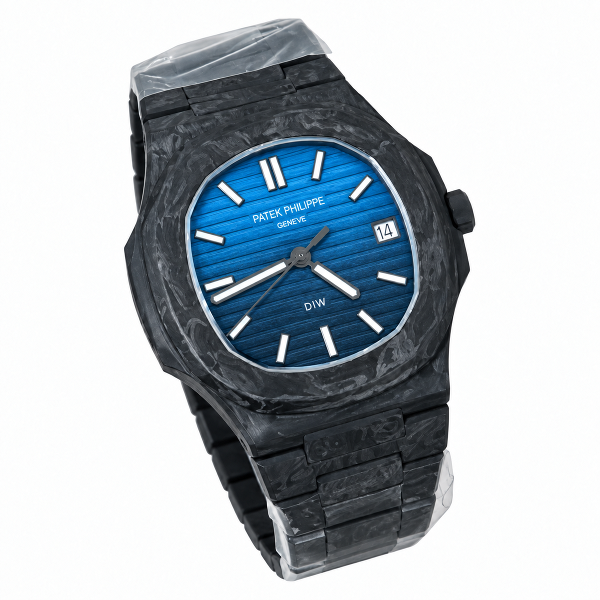 Patek Philippe Nautilus Full Carbon Blue Black Gradient DiW