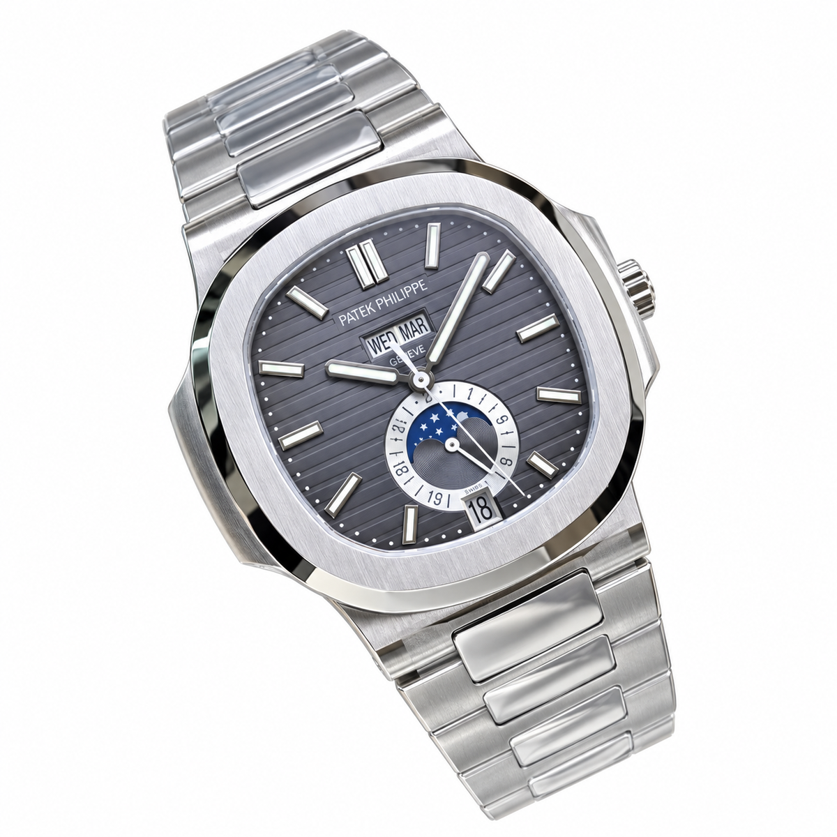 Patek Philippe Men's Annual Calendar Style Automatic Watch 40.5mm