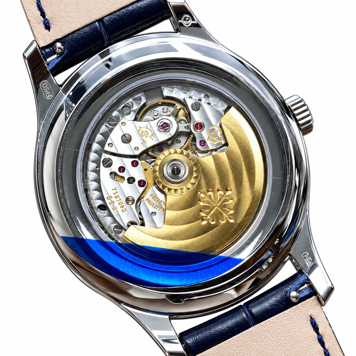 Patek Philippe Annual Calendar Moon Phase 40mm Steel Blue Sunburst Dial