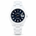 Rolex Datejust Full White Ceramic Black Dial Watch