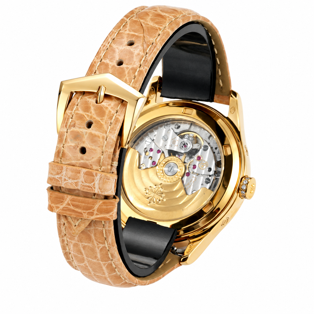 Patek Philippe Yellow Gold Annual Calendar Diamond Pink MOP Dial