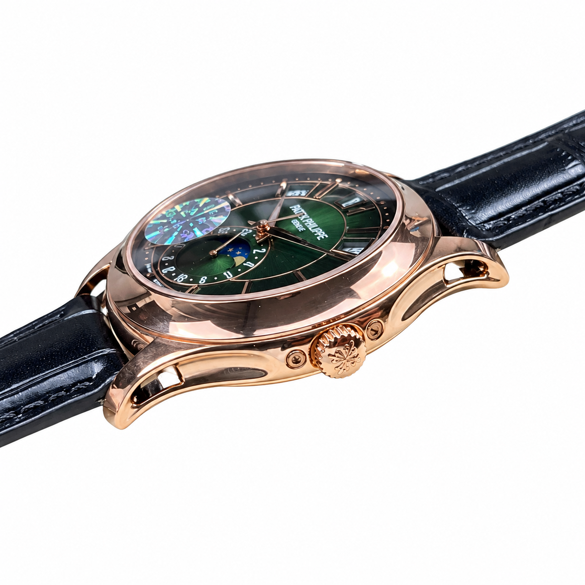 Patek Philippe Annual Calendar Moon Phase 40mm Rose Gold Green Dial
