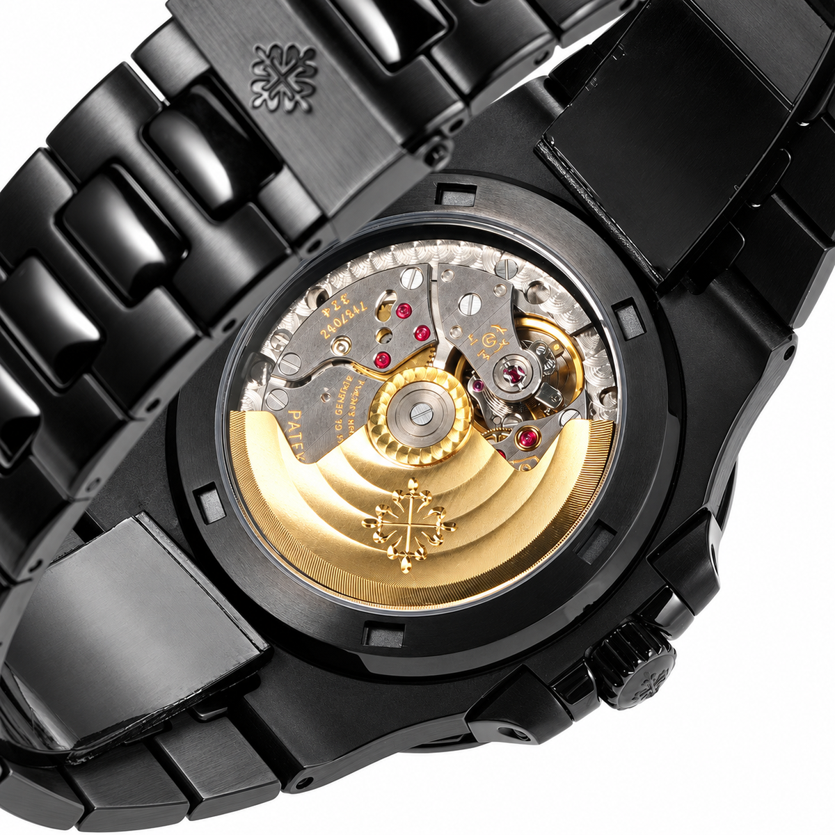 Patek Philippe Black DLC Nautilus Salmon Dial