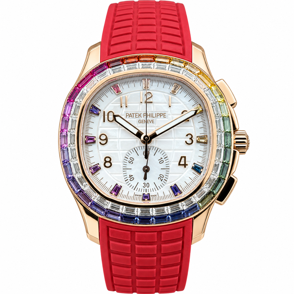 Patek Philippe Rose Gold Aquanaut Chronograph Rainbow