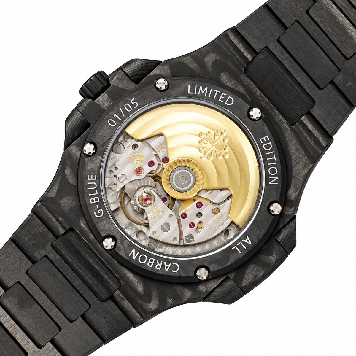 Patek Philippe Nautilus Full Carbon Orange Dial G-Blue DiW 1/5