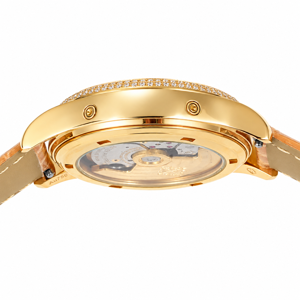 Patek Philippe Yellow Gold Annual Calendar Diamond Pink MOP Dial