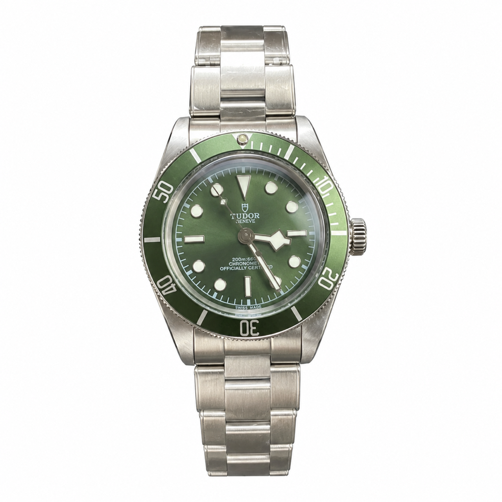 Tudor Black Bay Green Dial Steel Watch
