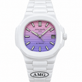 Patek Philippe White Ceramic Nautilus Pink Purple Gradient