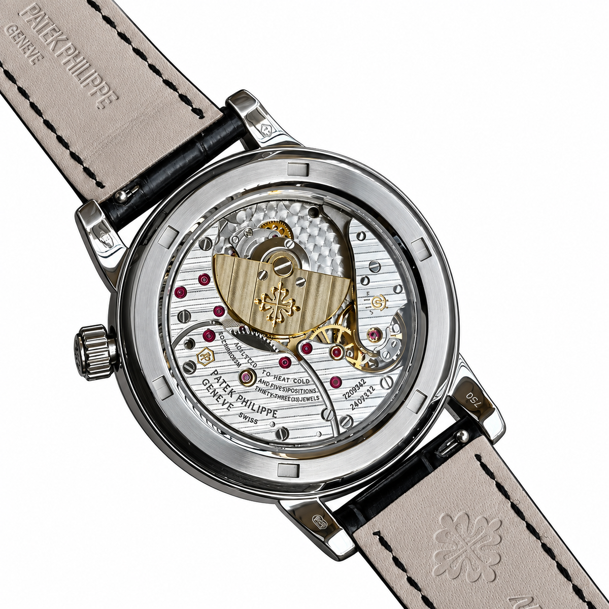 Patek Philippe White Gold Sky Moon Celestial Blue Sapphire Bezel