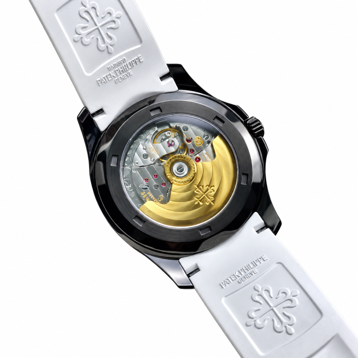 Patek Philippe Aquanaut | DLC Black Case White Strap