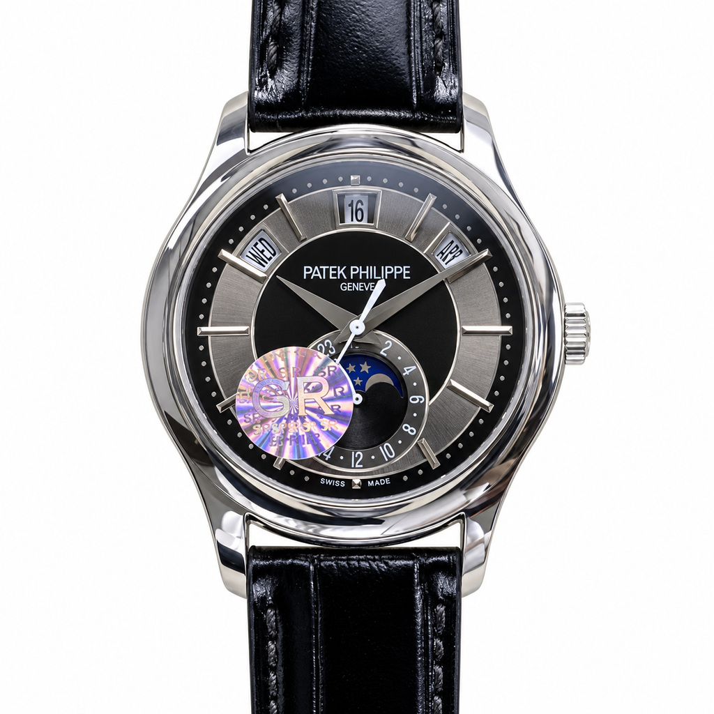 Patek Philippe Annual Calendar Moon Phase 40mm Steel Grey Gradient Dial