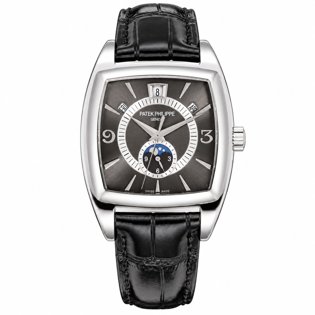 Patek Philippe White Gold Gondolo Slate Dial Moon Phase