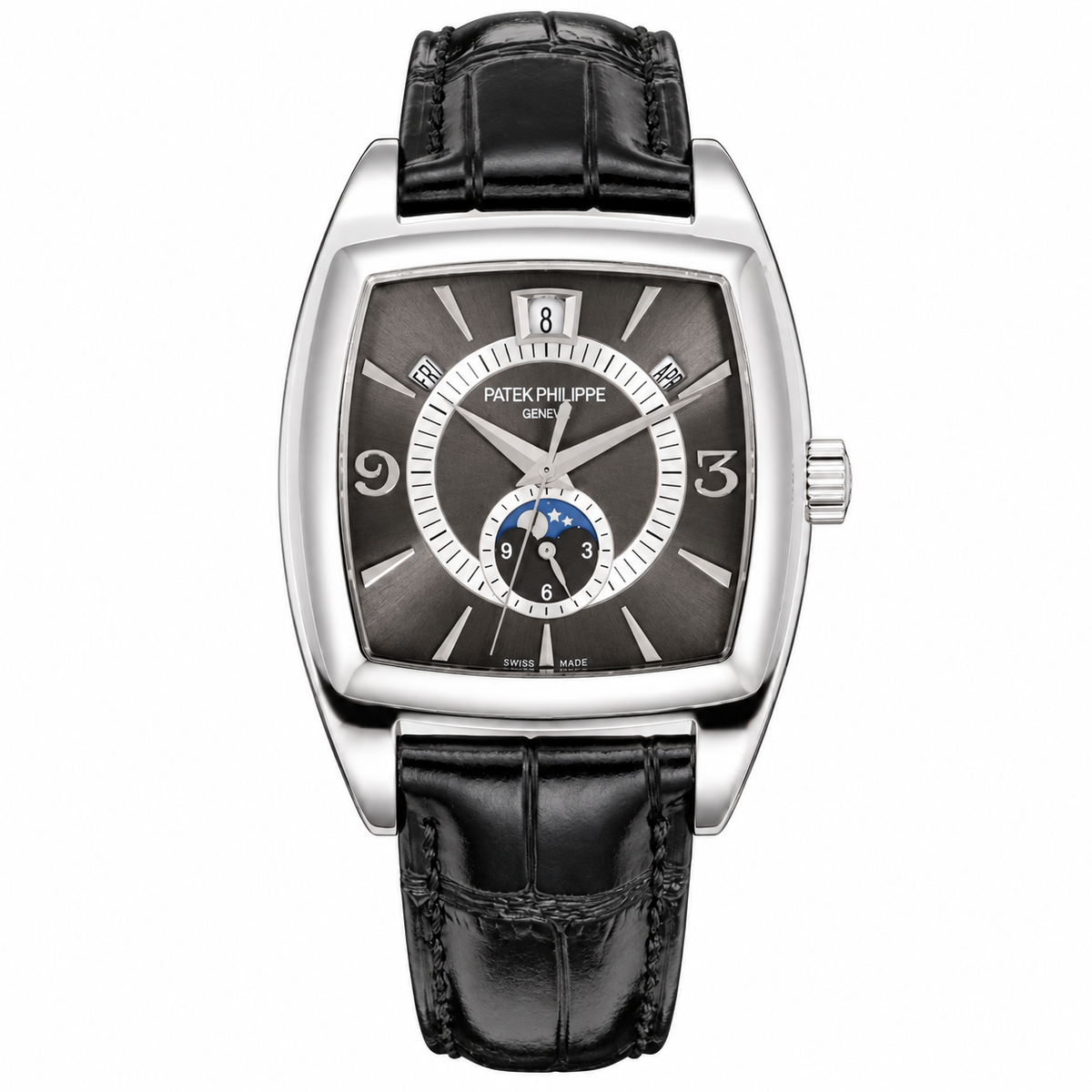 Patek Philippe White Gold Gondolo Slate Dial Moon Phase