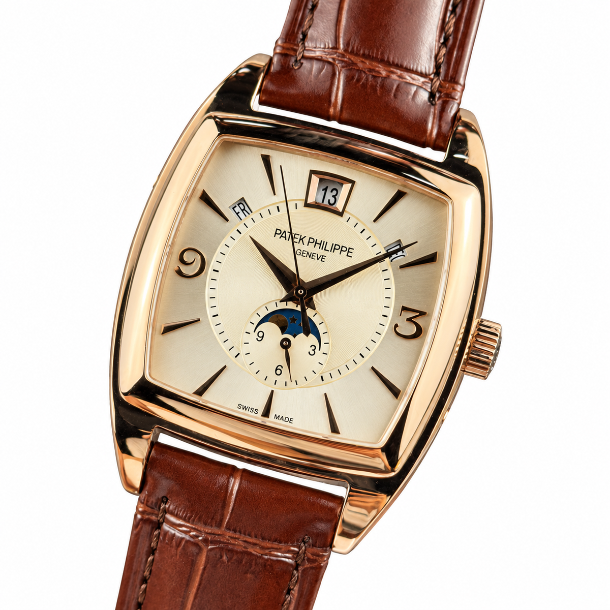 Patek Philippe Rose Gold Gondolo Annual Calendar Moon Phase