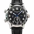 Patek Philippe Calatrava Pilot Travel Time 42mm Steel Black Dial Dual Time Zone