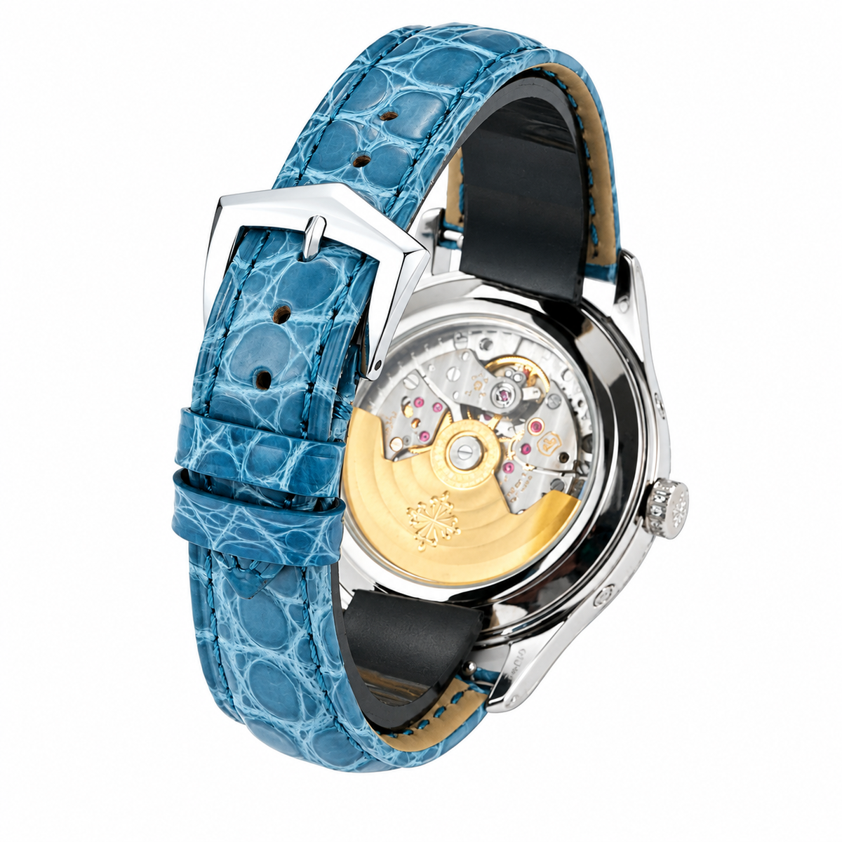 Patek Philippe White Gold Annual Calendar Diamond Blue Dial Star Moon Phase