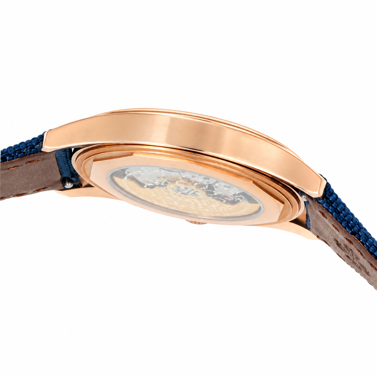 Patek Philippe Calatrava Date 40mm Rose Gold Teal Dial NATO Strap