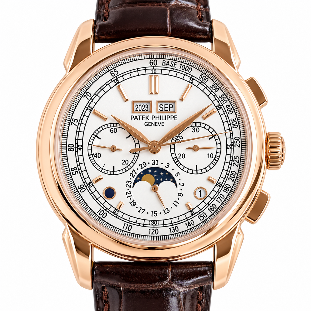 Patek Philippe Grand Complication Perpetual Calendar Chronograph 41mm Rose Gold Silver Dial