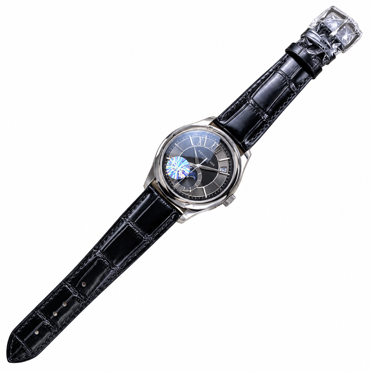 Patek Philippe Annual Calendar Moon Phase 40mm Steel Grey Gradient Dial