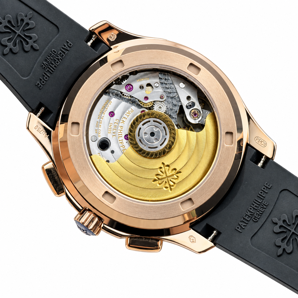 Patek Philippe Rose Gold Aquanaut Chronograph Rainbow Black