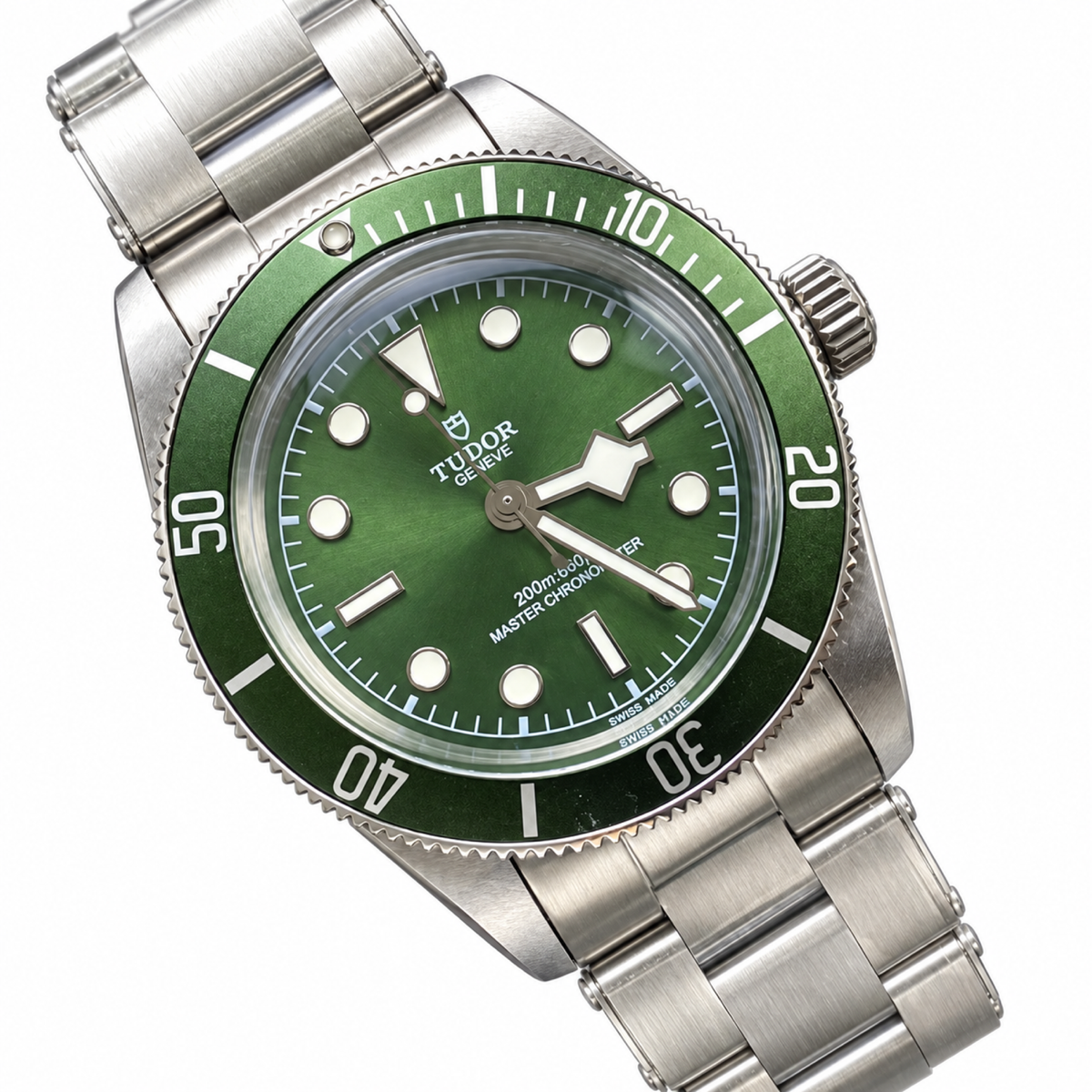 Tudor Black Bay Green Dial Steel Watch