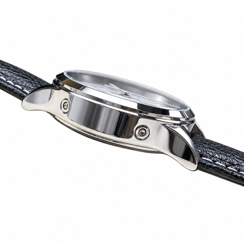 Patek Philippe Calatrava Pilot Travel Time 42mm Steel White Dial Slide Rule Bezel Dual Time Zone