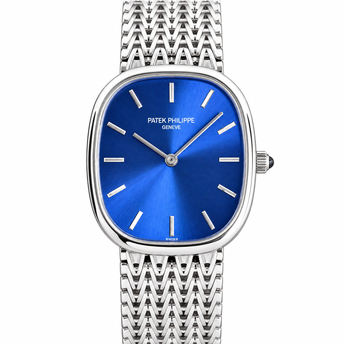Patek Philippe White Gold Calatrava Blue Dial