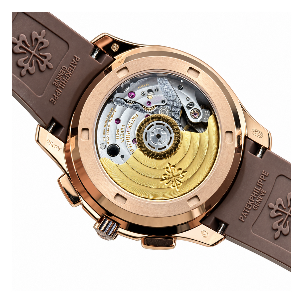 Patek Philippe Rose Gold Aquanaut Chronograph Rainbow Brown