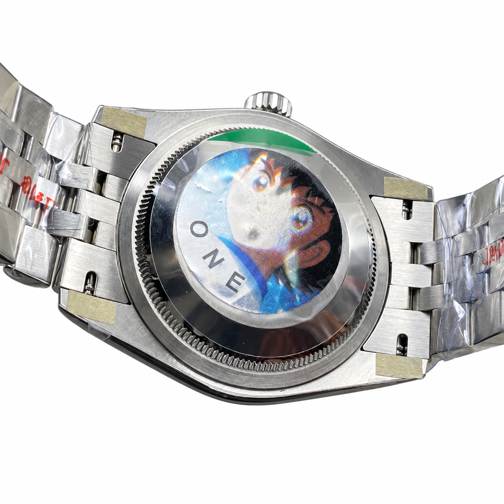 Rolex Steel Datejust Mint Green Fluted Jubilee Watch