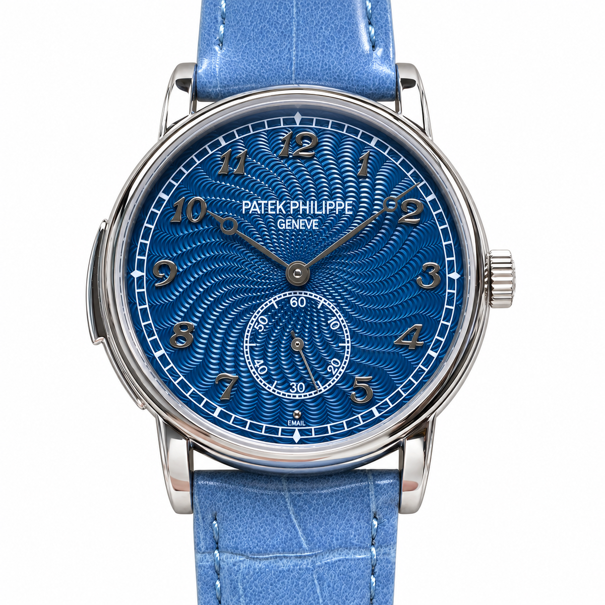 Patek Philippe White Gold Calatrava Blue Enamel Dial
