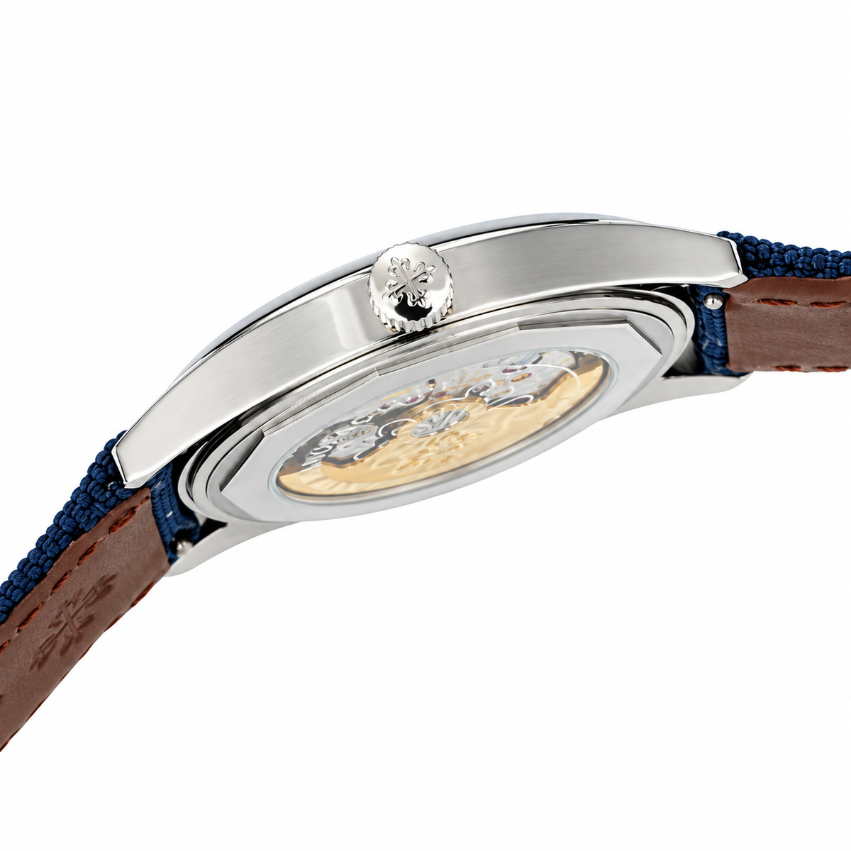 Patek Philippe Calatrava Date 40mm Steel Teal Dial NATO Strap