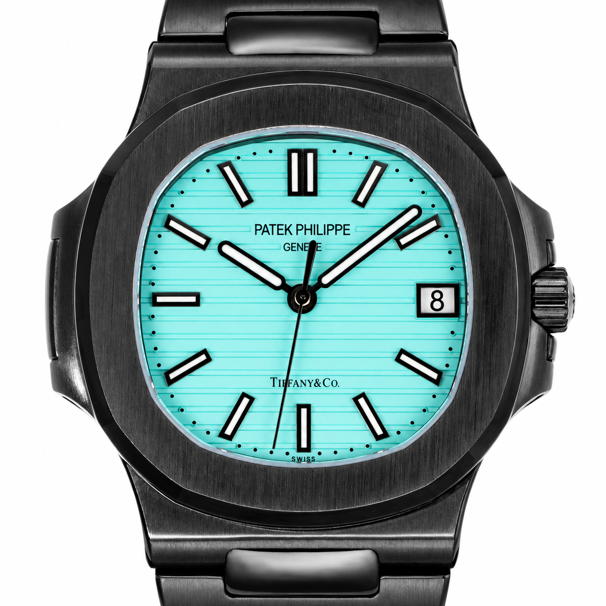 Patek Philippe Black DLC Nautilus Tiffany Blue Dial