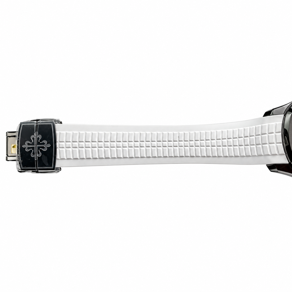 Patek Philippe Aquanaut | DLC Black Case White Strap