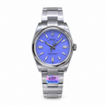 Rolex Steel Oyster Perpetual Cornflower Blue Watch
