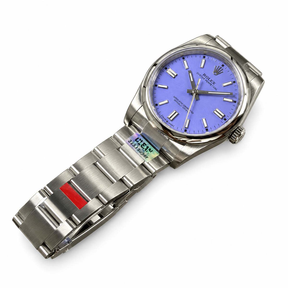 Rolex Steel Oyster Perpetual Cornflower Blue Watch
