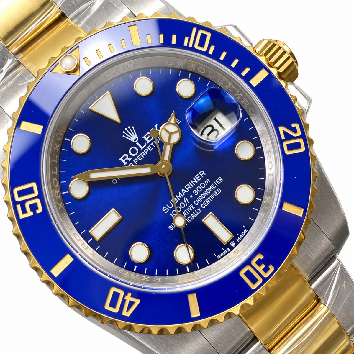 Rolex Steel White Dial Watch
